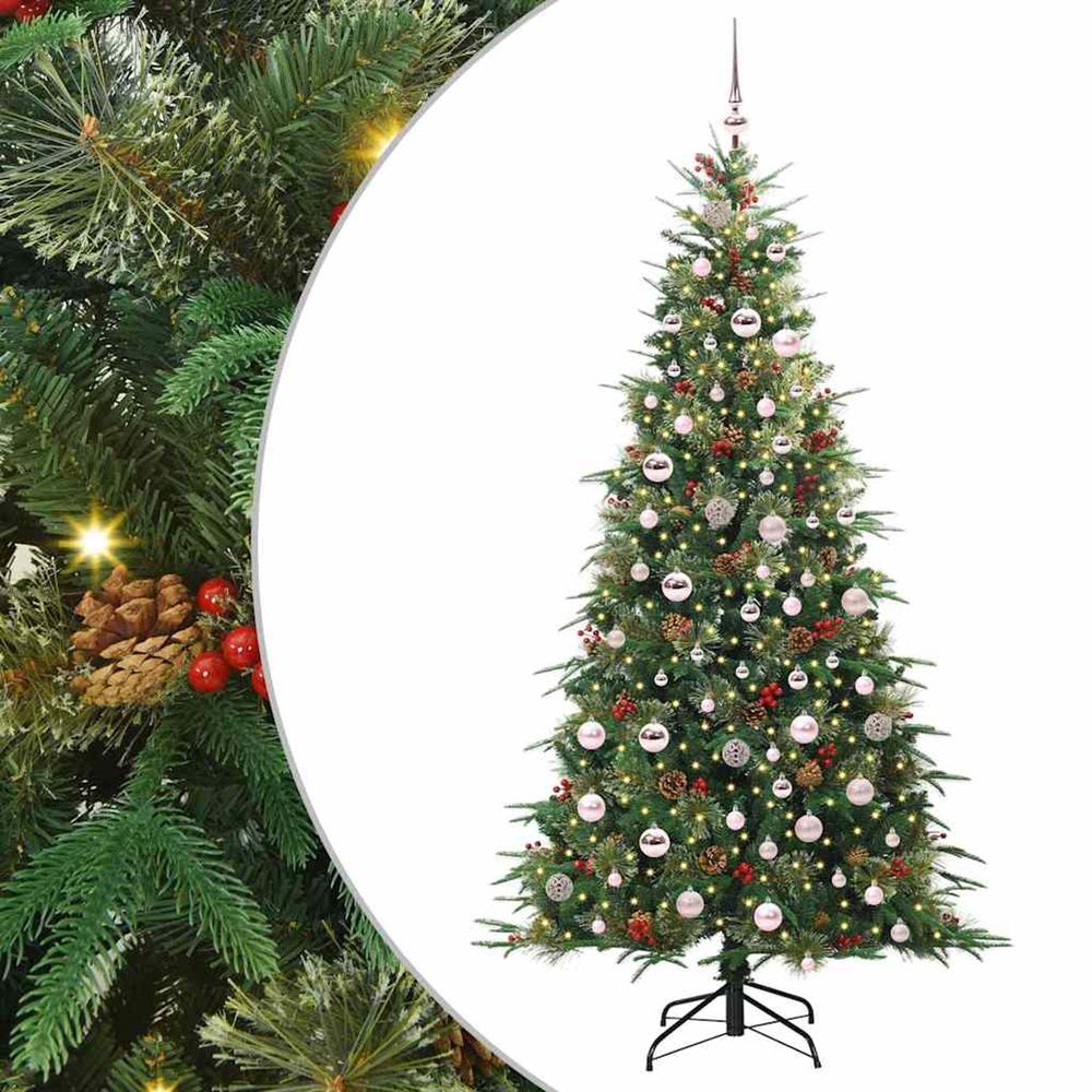Sapin de noël artificiel à branches articulées vert 210 cm