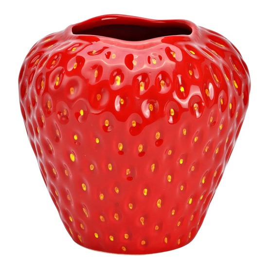 Grand vase fraise en céramique