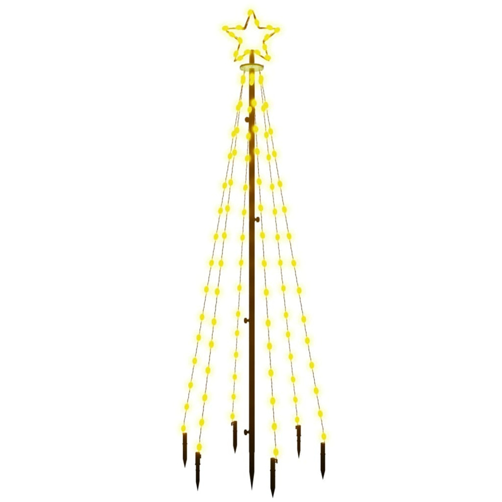 Sapin de noël avec piquet blanc chaud 108 led 180 cm