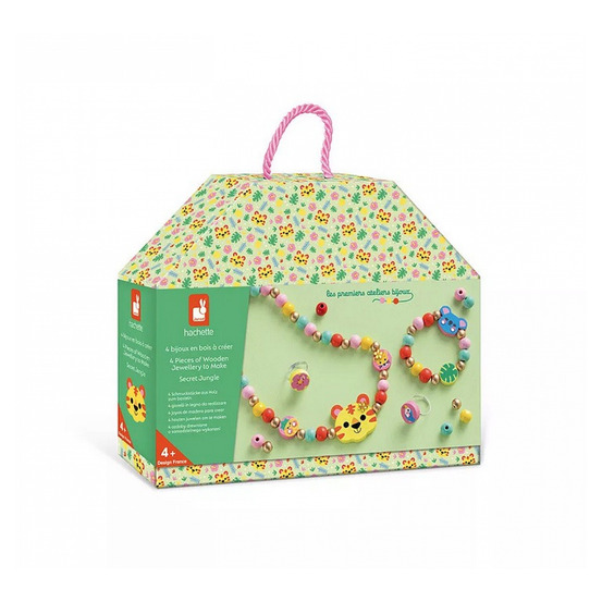 Atelier créatif : 4 bijoux en bois à créer - thème jungle