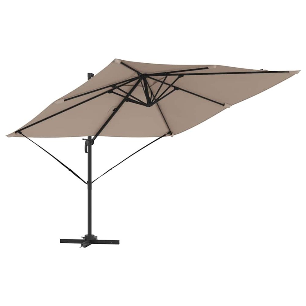 Parasol roma 286 x 284 x 265 cm aluminium et polyester