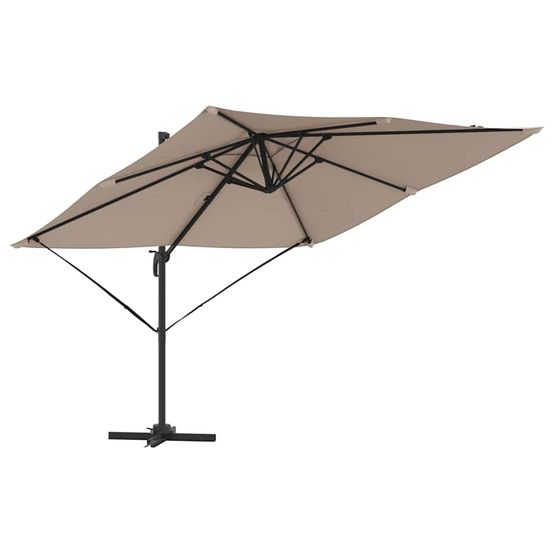 Parasol roma 286 x 284 x 265 cm aluminium et polyester