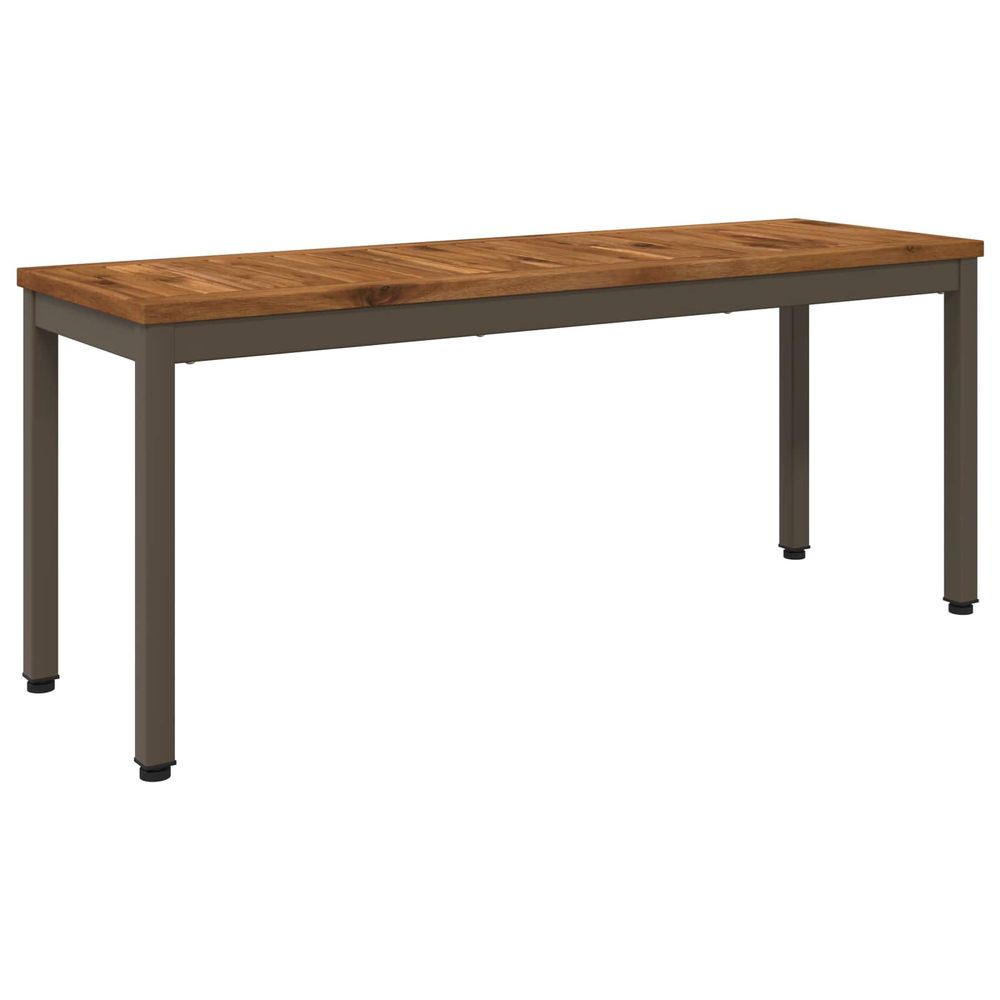 Banc de jardin 108,5 x 35 x 45 cm bois d'acacia massif