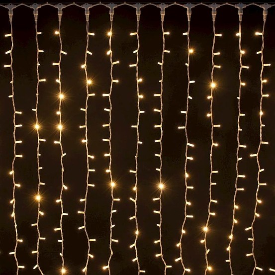 Rideaux lumineux led 1.5m hauteur blanc chaud professionnel 230v ip67 extérieur lotti