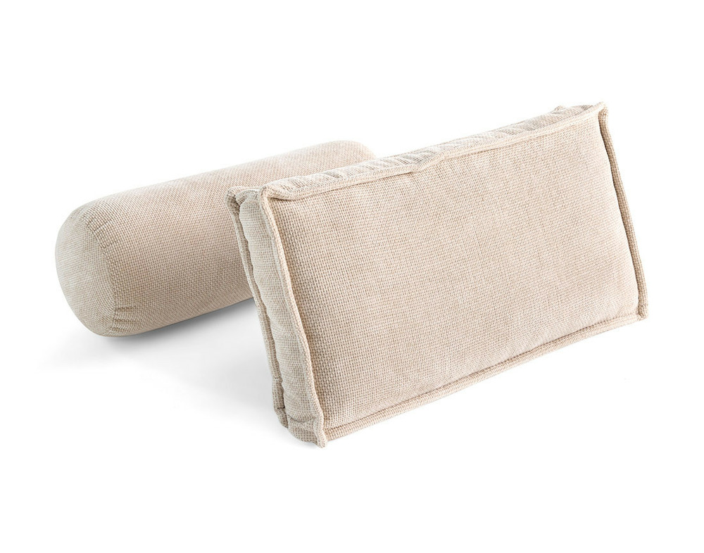 Marisol - lot de deux coussins de dossier - velours texturé