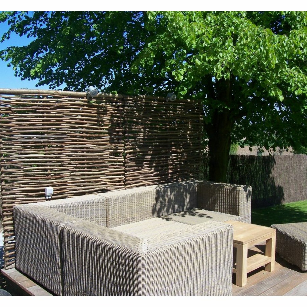 Clôture bois en noisetier tressé - 100% naturel - poteaux non inclus - hauteur 120 x largeur 180 cm
