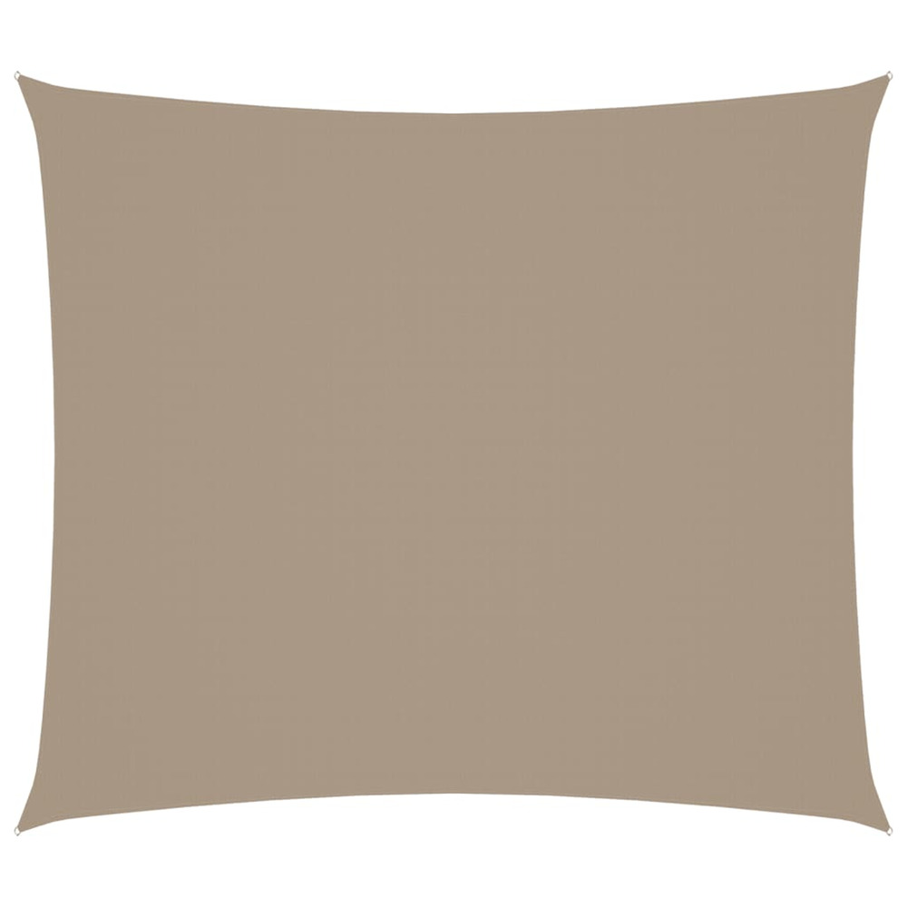 Voile de parasol tissu oxford rectangulaire 2x2,5 m taupe