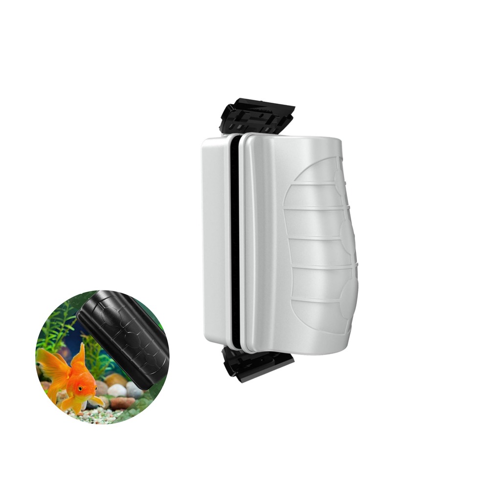 Nettoyeur magnétique flottant pour aquarium - grattoir