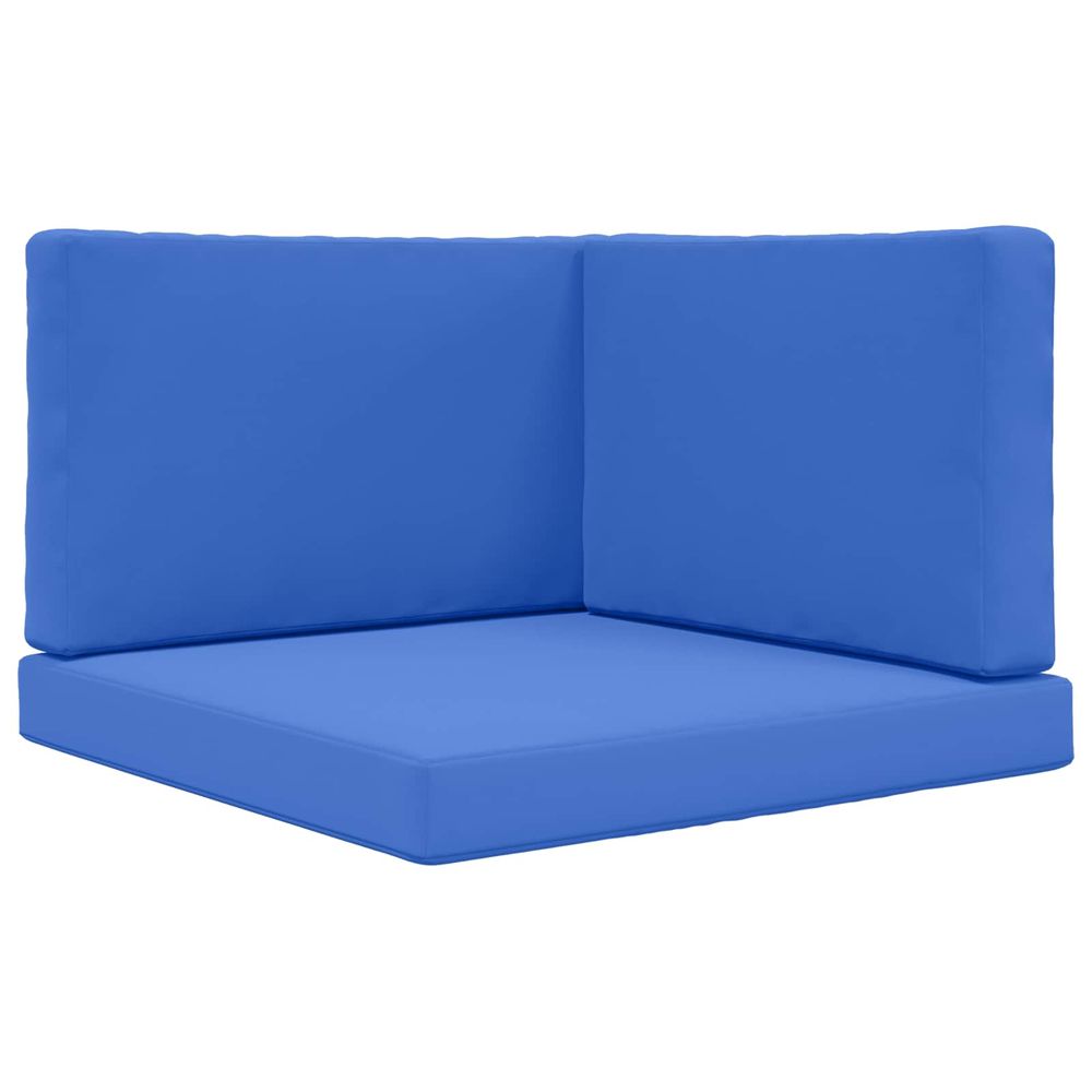 Coussin de canapé d'extérieur polyester bleu royal 80 x 80 cm