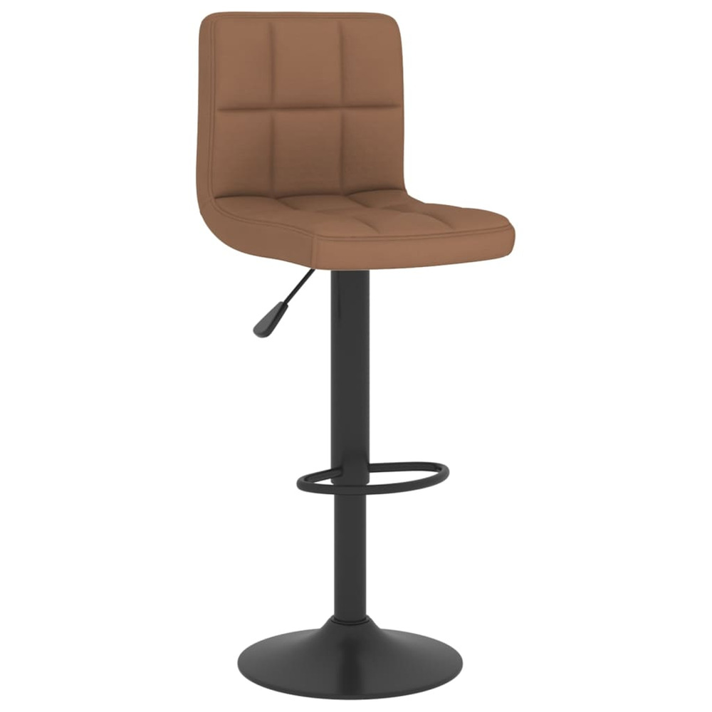 Tabouret de bar marron tissu