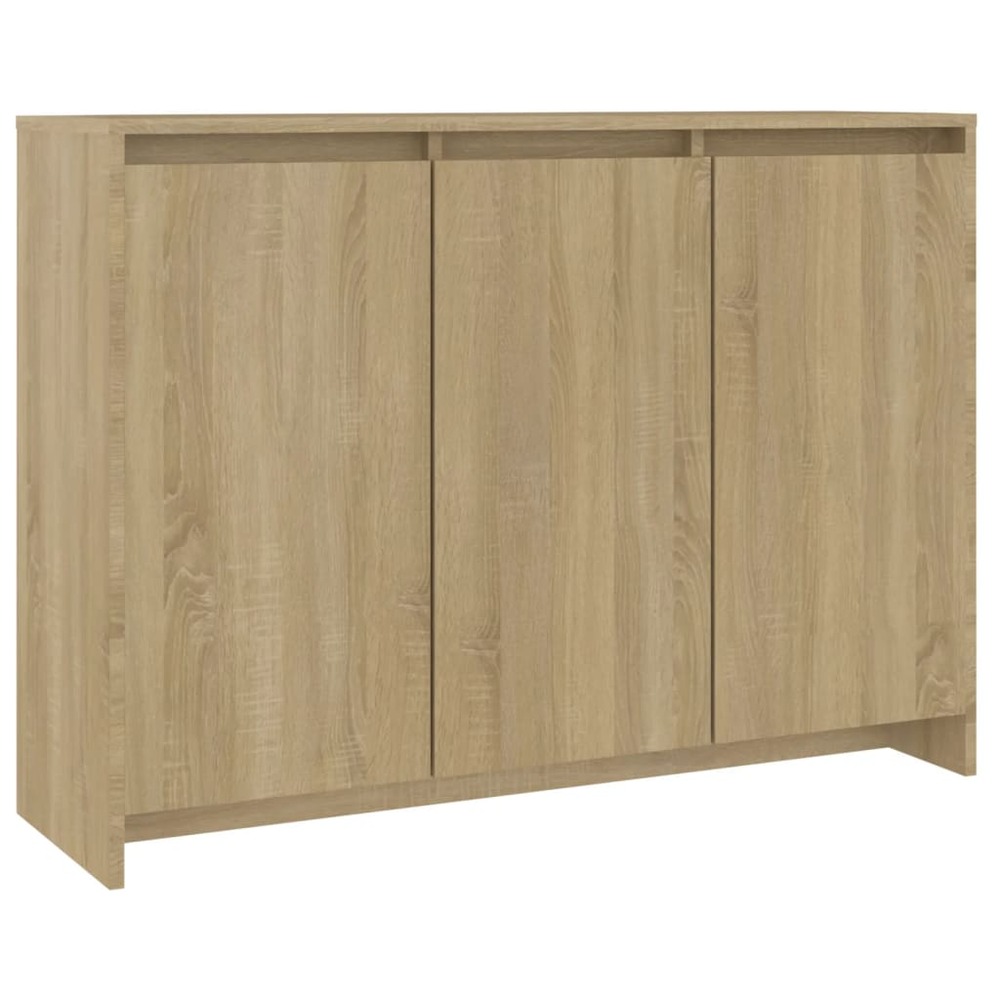 Buffet bahut commode armoire meuble de rangement organisateur cuisine salle de séjour salon sonoma 102 x 33 x 75 cm bois d'in
