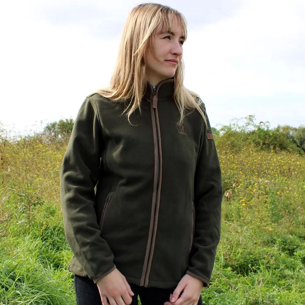 Blouson scotland femme 4 poches zip polaire polyester kaki s à xl