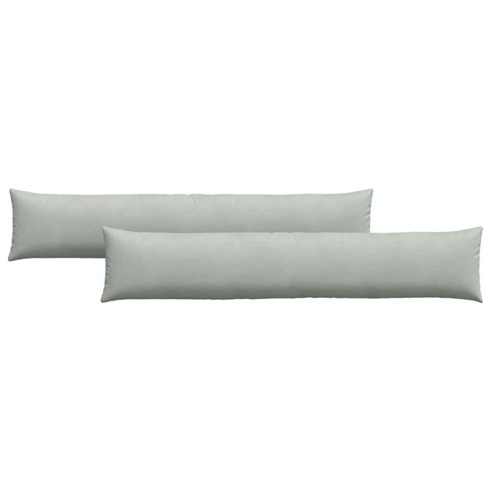 Coussins de canapé 2 pcs gris clair 200 x 40 cm