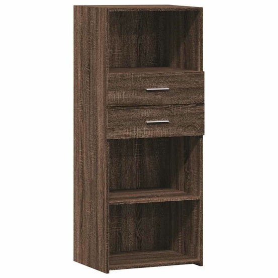 Buffet bahut commode armoire meuble de rangement organisateur cuisine salle de séjour salon haut 50 x 42,5 x 124 cm bois d'in