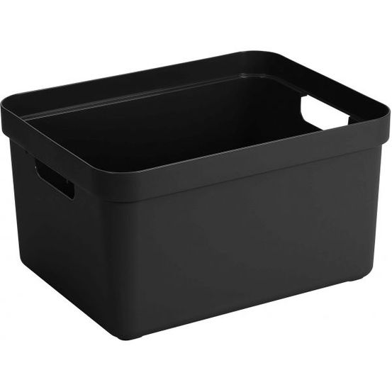 Boite de rangement sigma home box 32 l noir