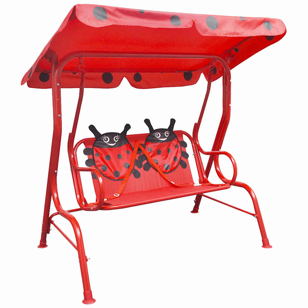 Siège balançoire pour enfants rouge