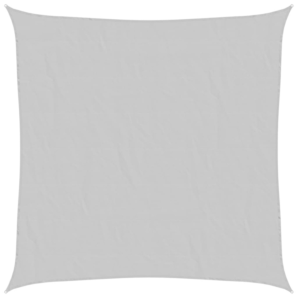 Voile d'ombrage gris clair 4x4 m 100% polyester oxford