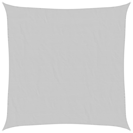 Voile d'ombrage gris clair 4x4 m 100% polyester oxford