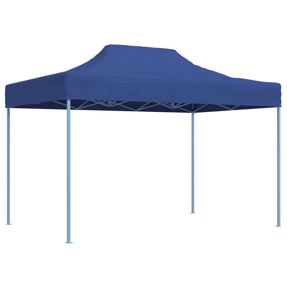 Tente de réception pliable professionnelle 3x4 m acier bleu