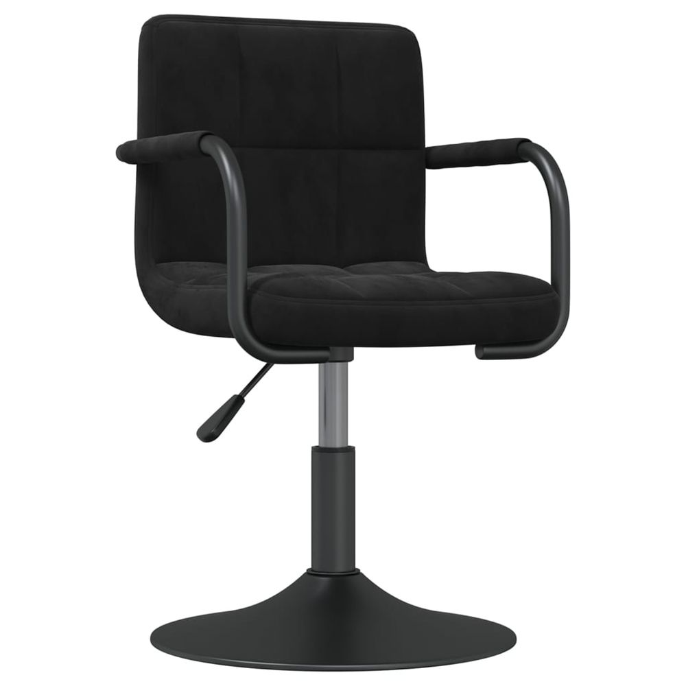 Tabouret de bar noir velours