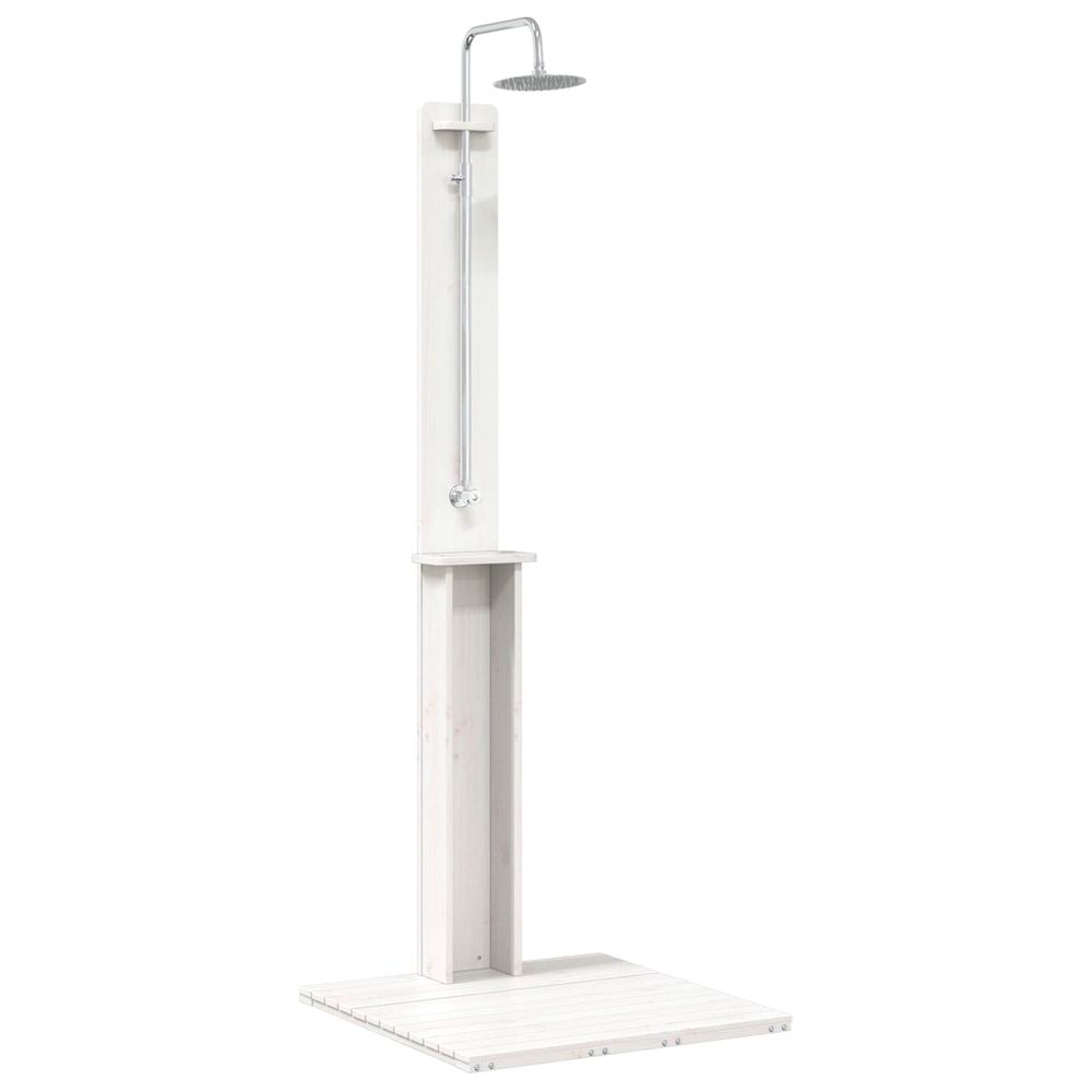 Douche d'extérieur 206 cm blanc