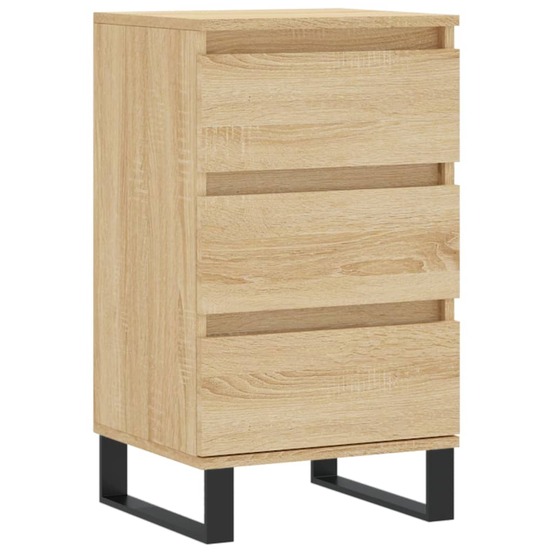 Buffet bahut commode armoire meuble de rangement organisateur cuisine salle de séjour salon sonoma 40 x 35 x 70 cm bois d'ing