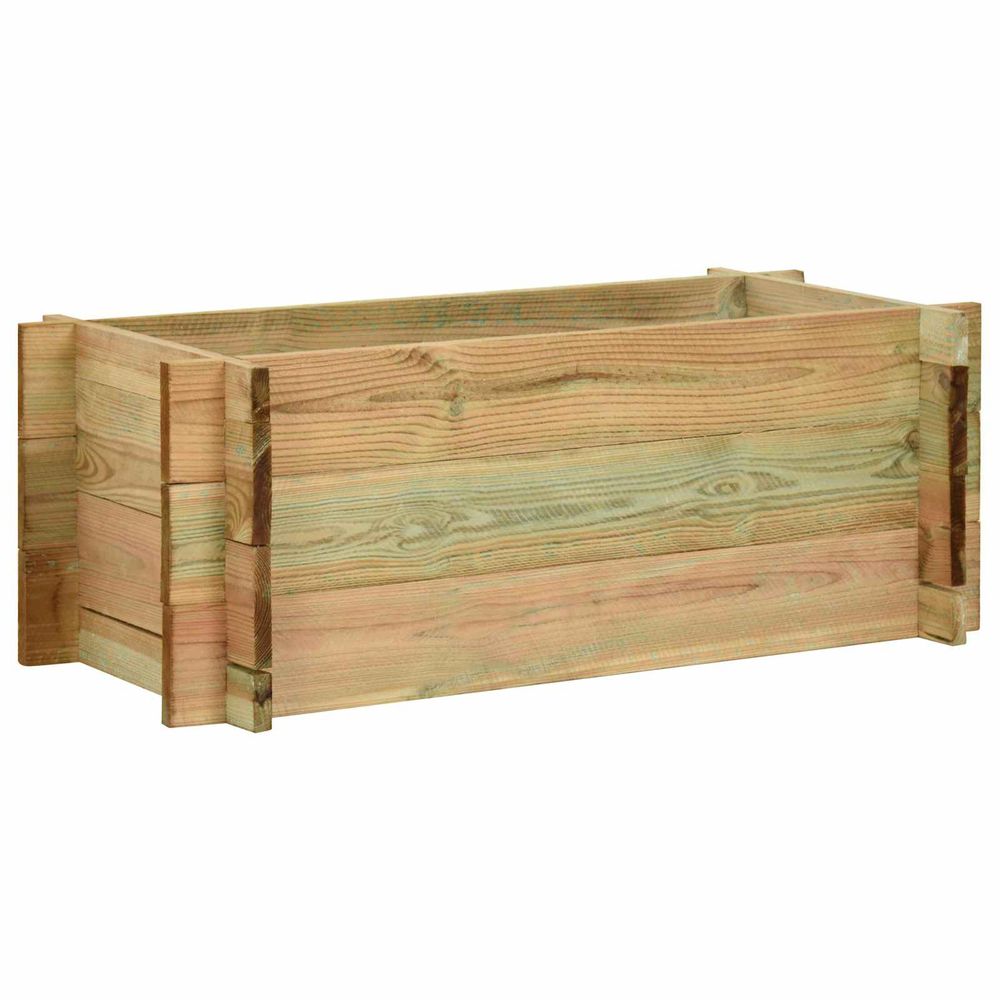 Carré potager bois pin massif culture jardin balcons traitement anti-pourriture 120x80cm