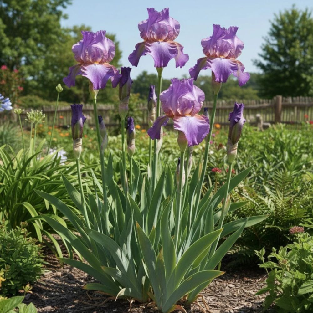 Iris des jardins amethyst flame godet - 5/20 cm