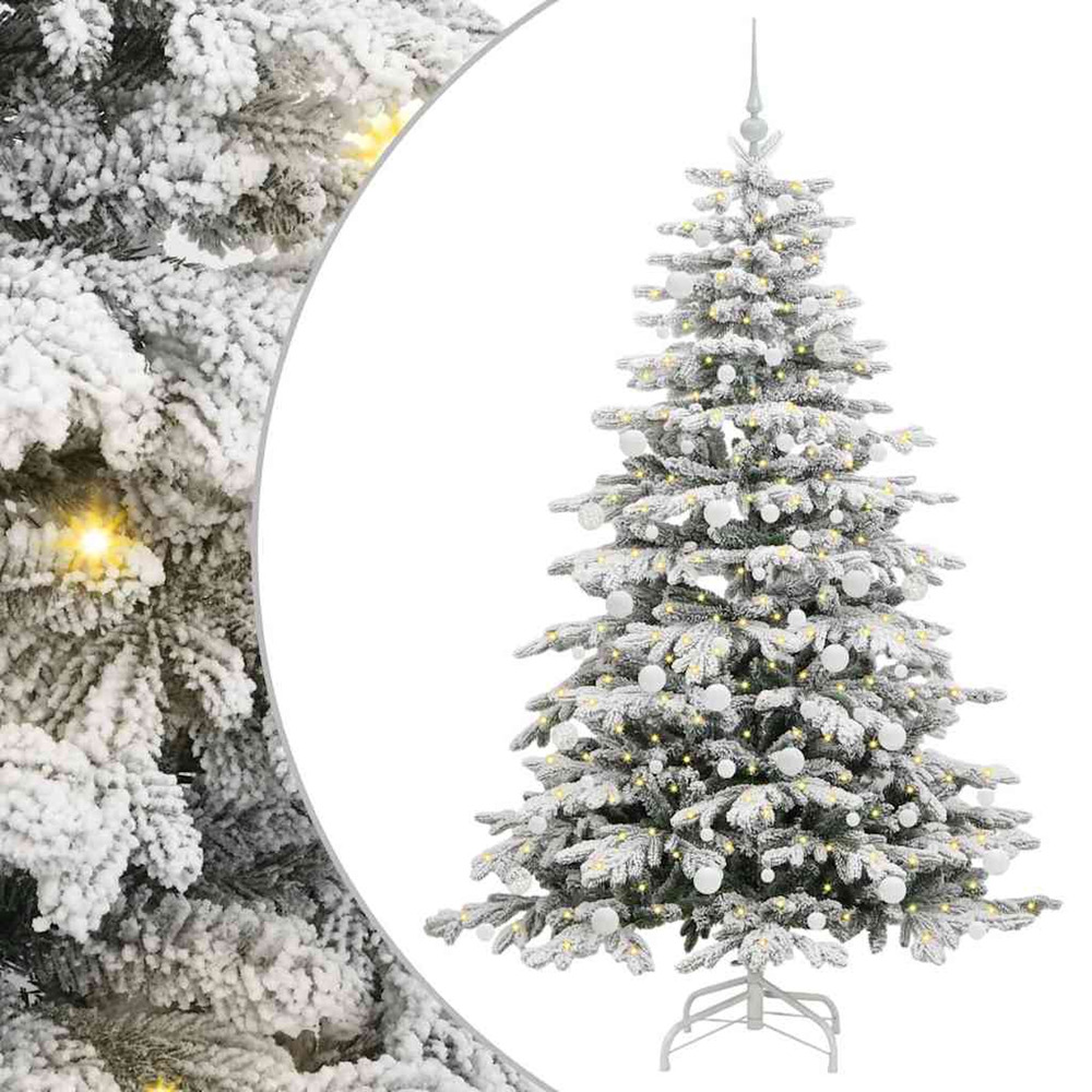 Sapin de noël artificiel à branches articulées blanc 180 cm