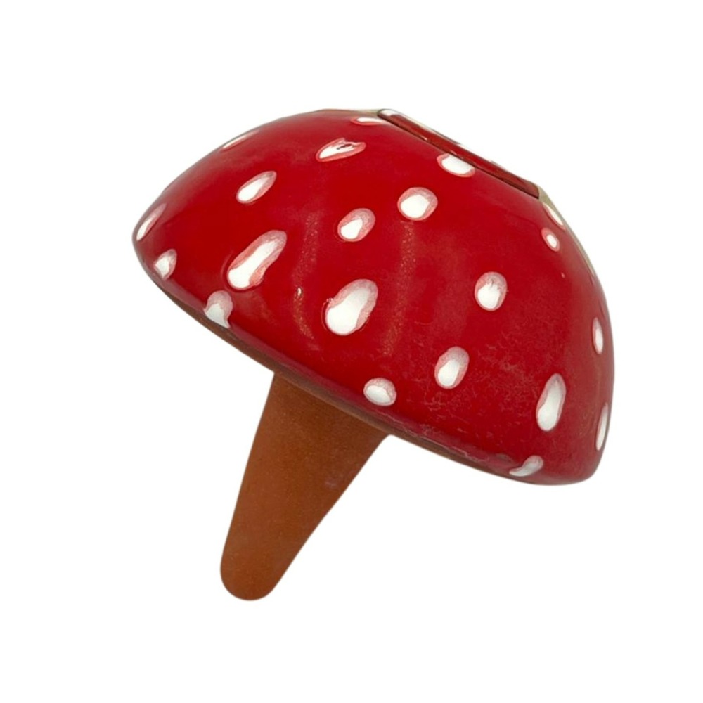 Olla champignon rouge à pois blancs – fabrication française – arrosage autonome – taille m (40 cl)