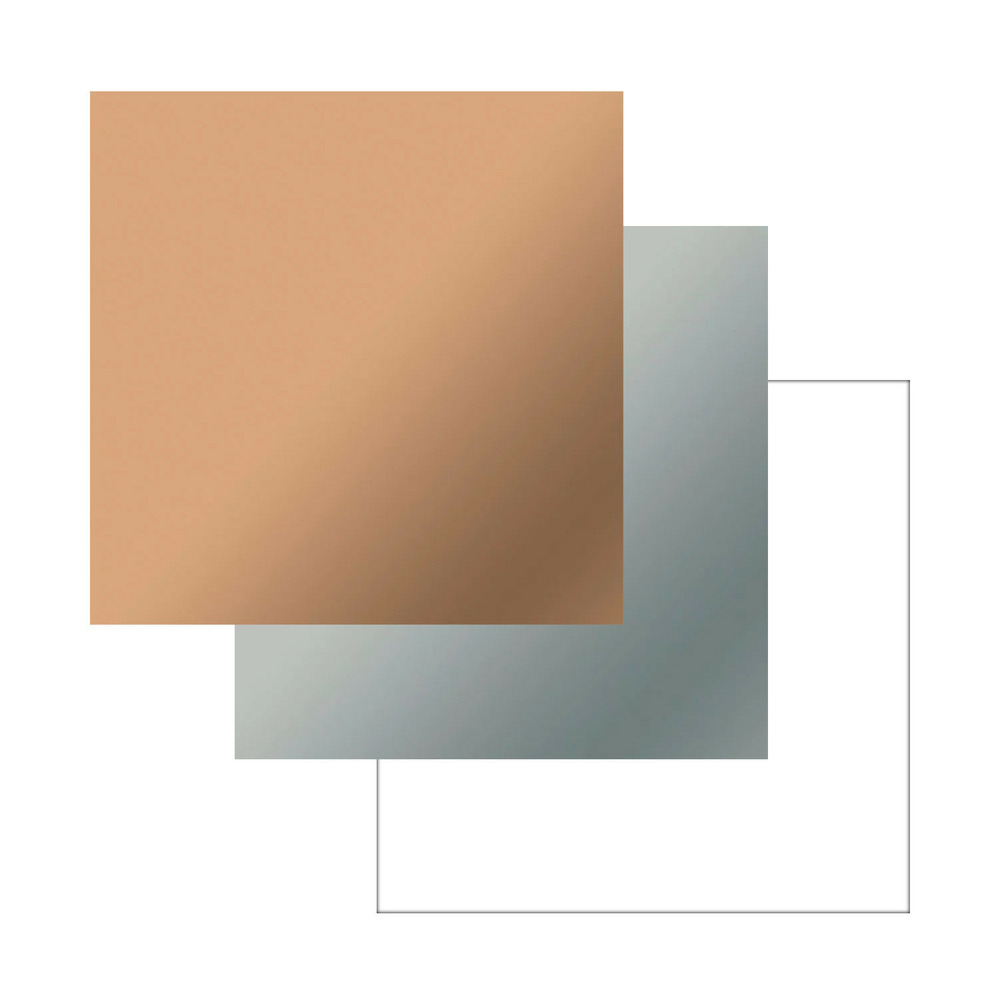 3 vinyles permanents mats 366 x 33 cm - blanc, argenté, champagne