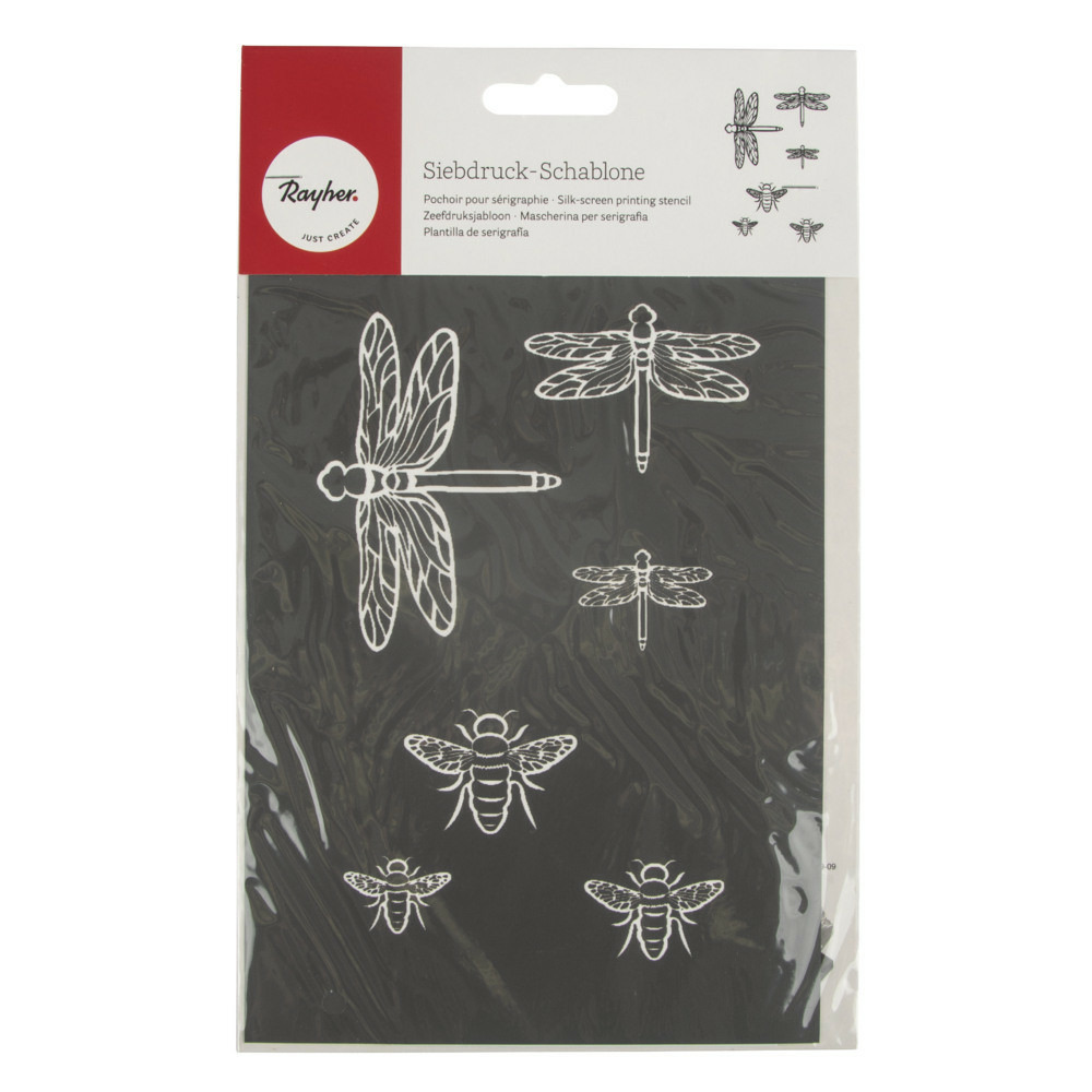 Pochoir de sérigraphie insectes a5