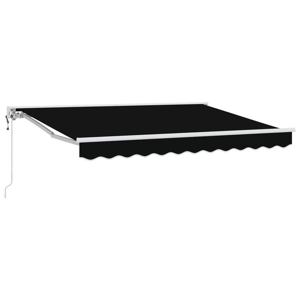 Auvent rétractable électrique noir 3,5 x 2,5 m