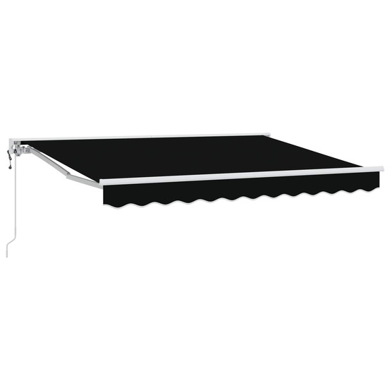 Auvent rétractable électrique noir 3,5 x 2,5 m