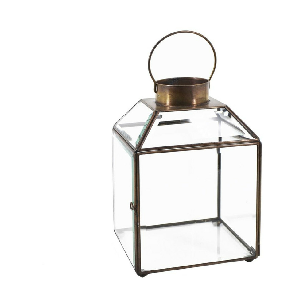 Lanterne bronze verre bronze - décoration d'autrefois