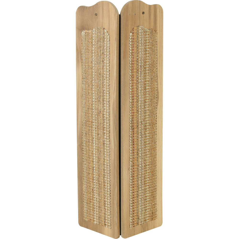 Griffoir d'angle boréal beige 15 x 15 x h 60 cm pour chat