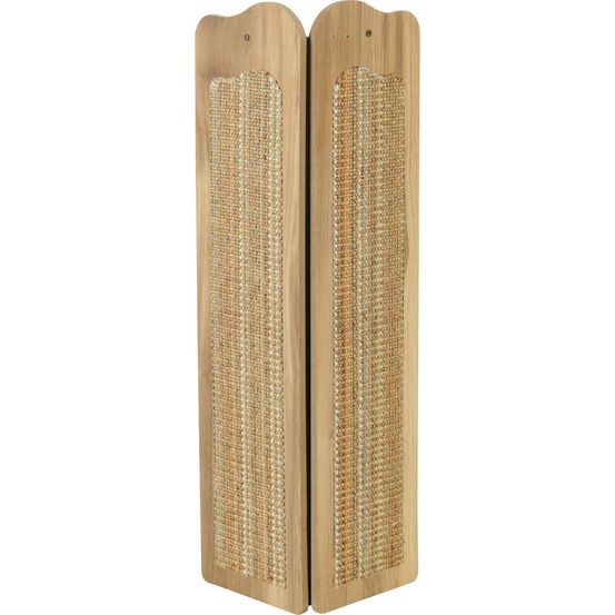 Griffoir d'angle boréal beige 15 x 15 x h 60 cm pour chat