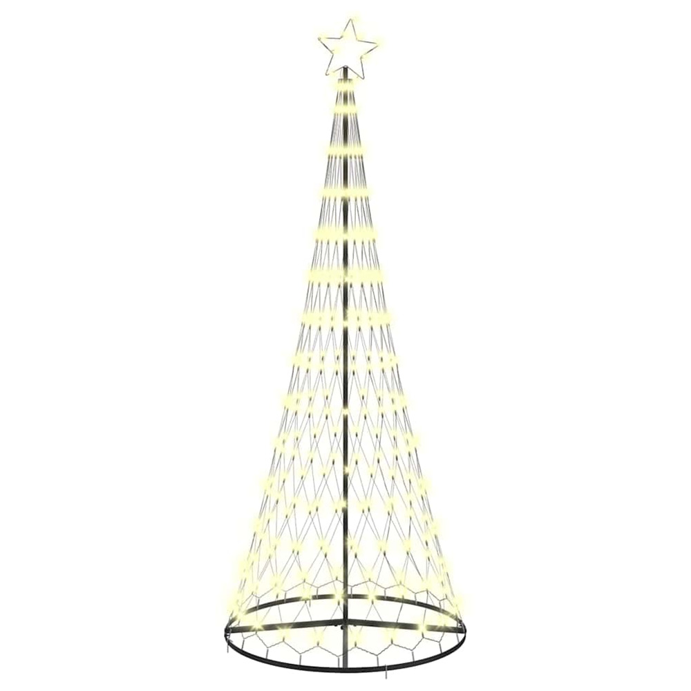 Arbre de noël led avec 295 led blanc chaud 250 cm métal