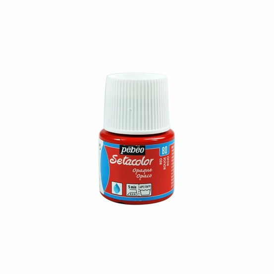 Peinture textile setacolor opaque - rouge - 45 ml