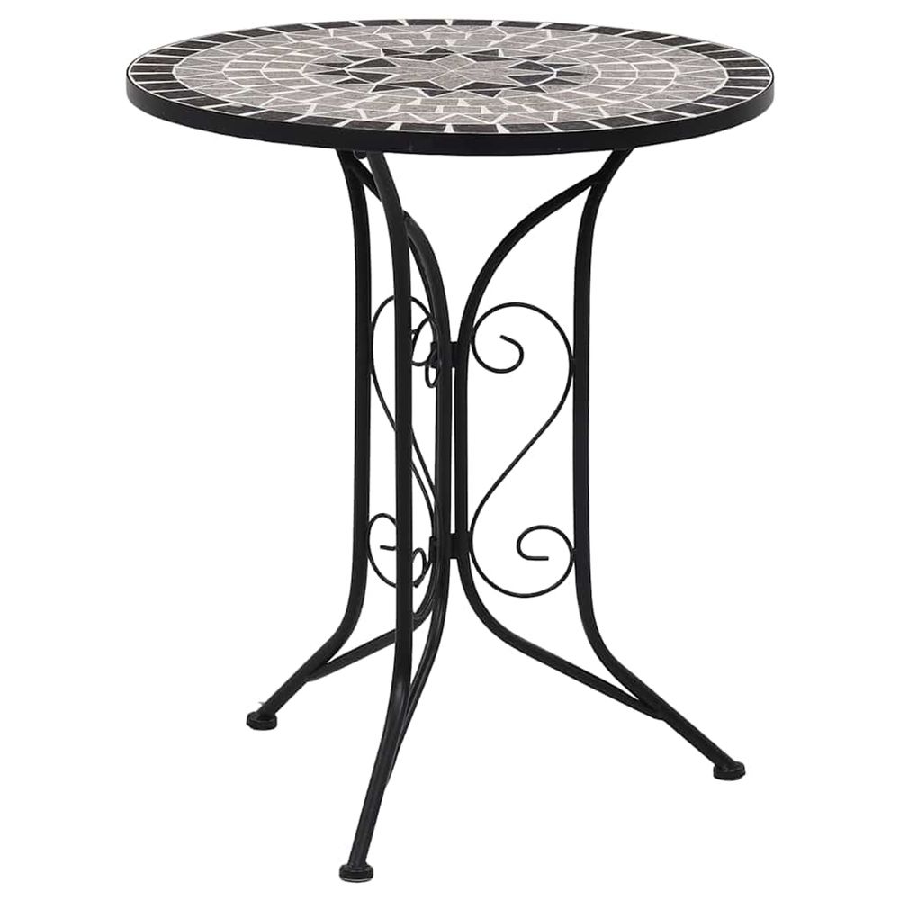 TABLE DE BISTRO MOSAIQUE GRIS-(870038)