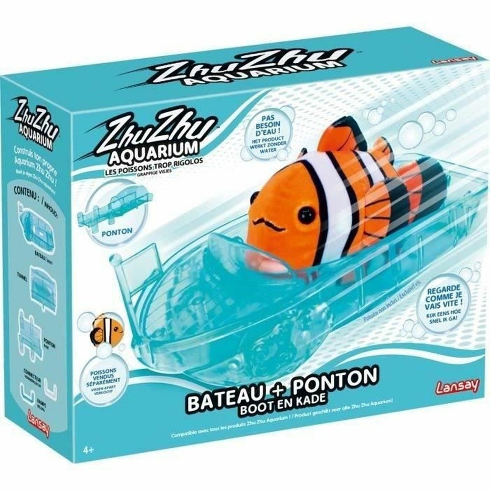 Univers miniature 51002 - zhu zhu aquarium : bateau + ponton