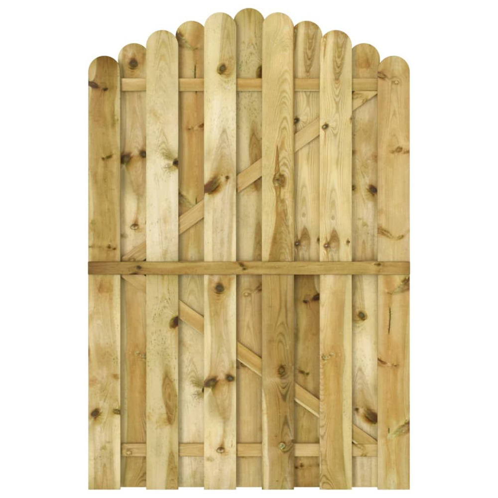Portail de jardin bois de pin imprégné 100x150 cm