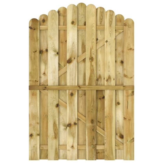 Portail de jardin bois de pin imprégné 100x150 cm