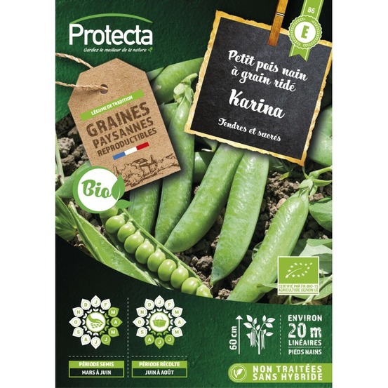 Graines paysannes - pois nain karina bio