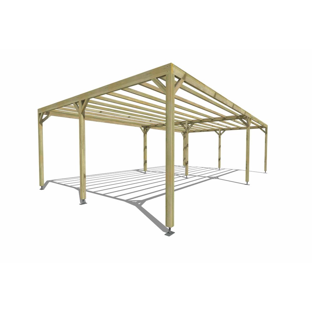 Pergola bois • 9m x 5m • indépendante • sens largeur • livraison comprise