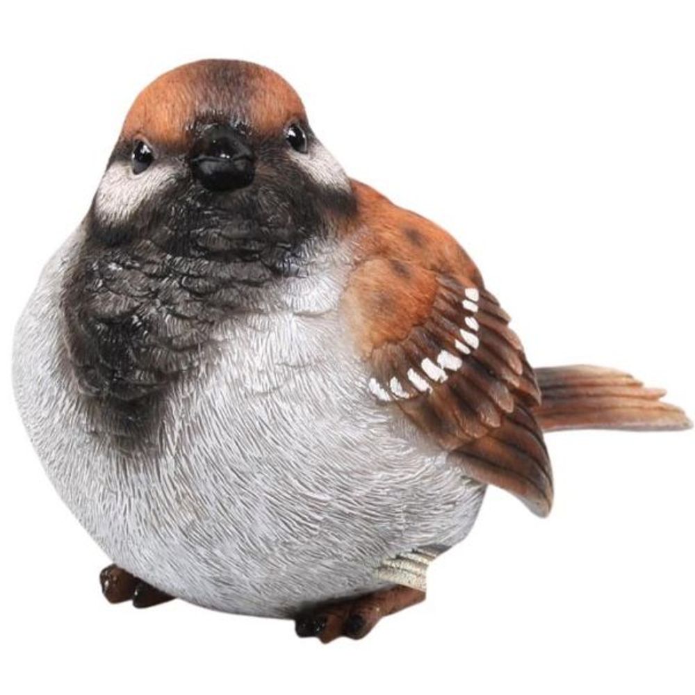 Moineau debout en résine 20 x 10 x 12 cm