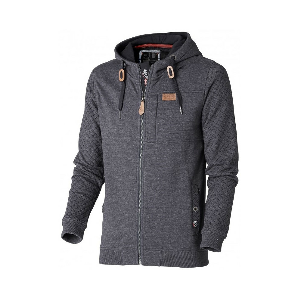 Sweat zippé à capuche denim bleu ts puls 0308.9999.146 ts