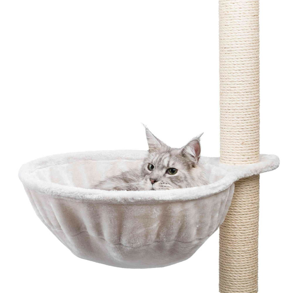 Nid confort xl pour arbre à chat, ø 45 cm, couleur gris clair.