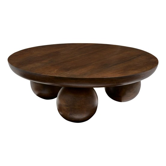 Table basse abekas bois de manguier 90x90x30cm