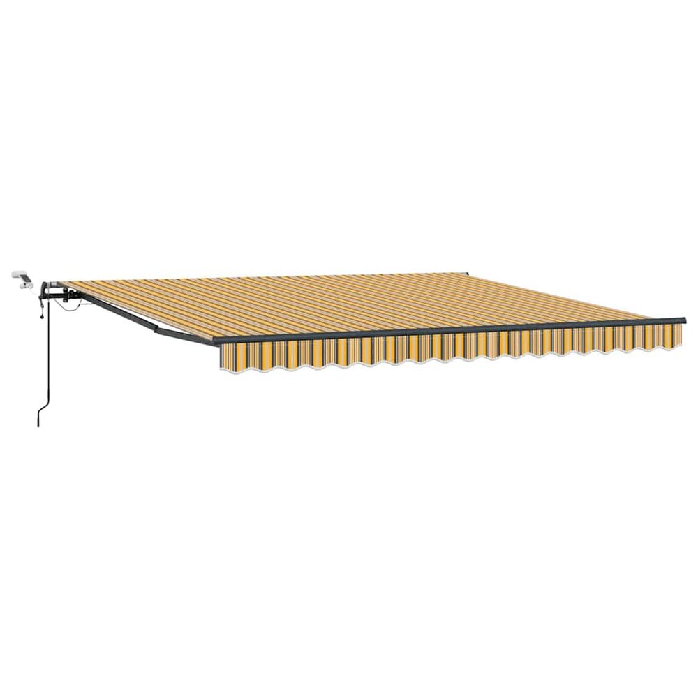 Auvent rétractable multicolore 400 × 350 cm polyester